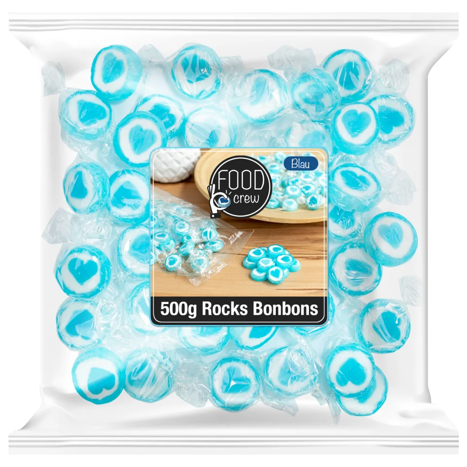Herz-Bonbons Blau – 500 g