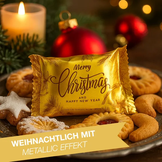 12 Weihnachts-Glückskekse mit Apfelstrudel-Geschmack