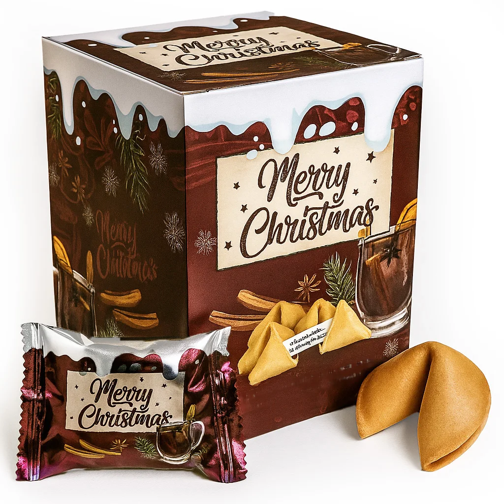 12 Weihnachts-Glühwein-Glückskekse