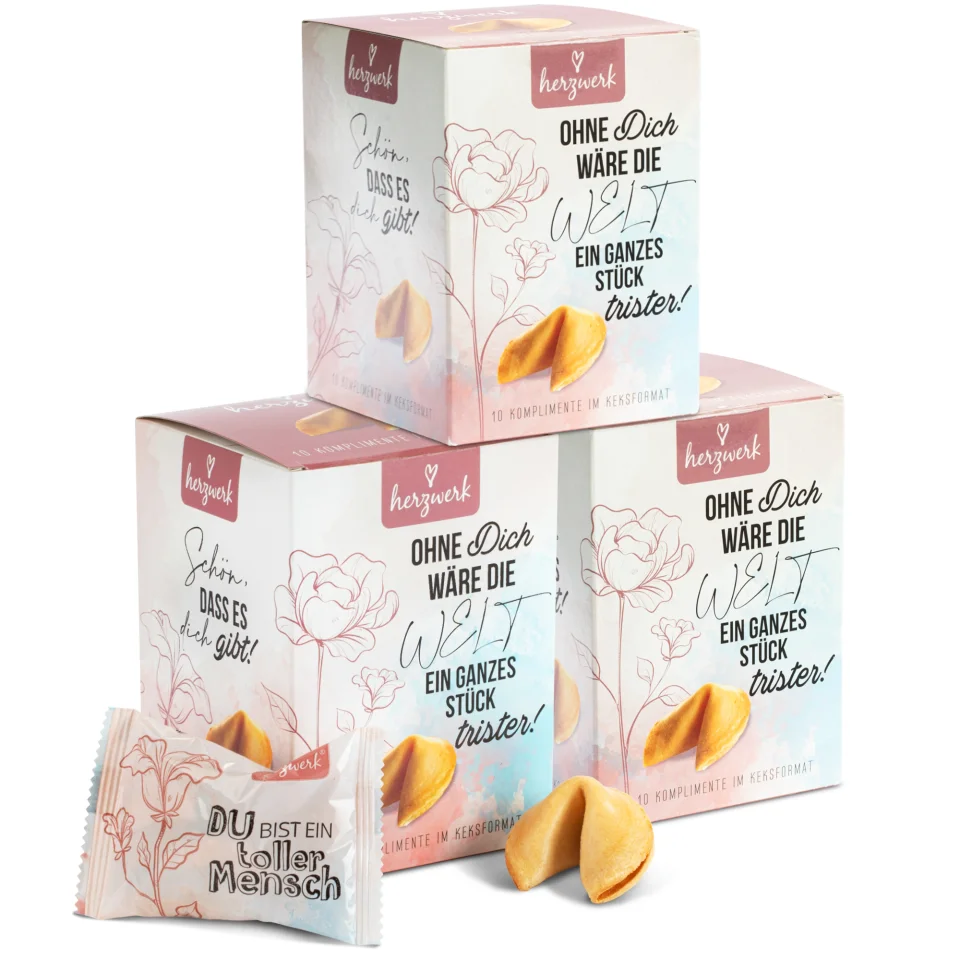 30 Glückskekse mit Komplimenten