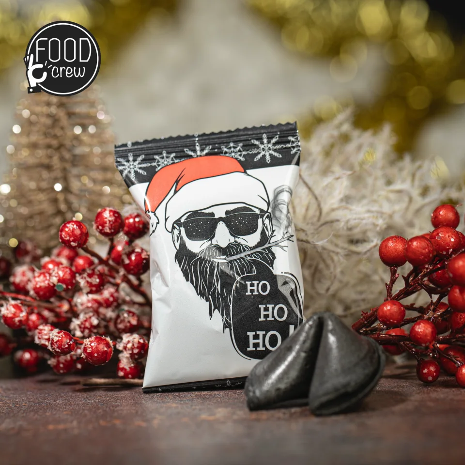 10 Weihnachtsglückskekse „Bad Santa“