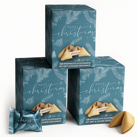 36 Weihnachtsglückskekse mit Zimt-Geschmack