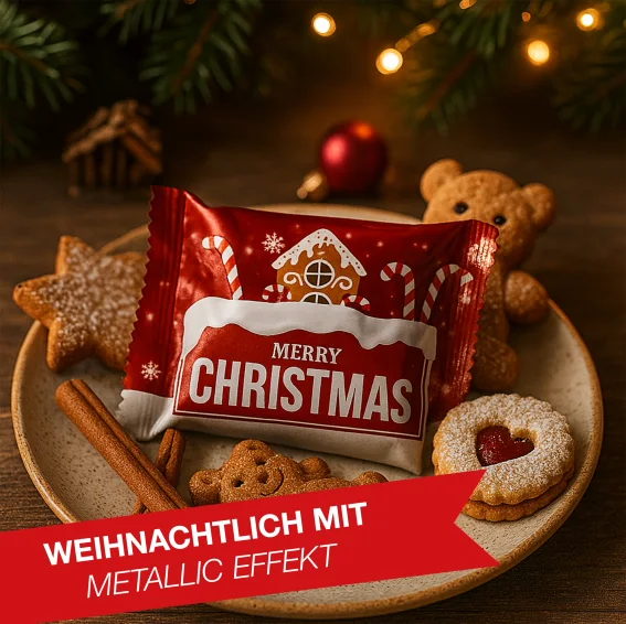 12 Weihnachtsglückskekse mit Lebkuchen-Geschmack