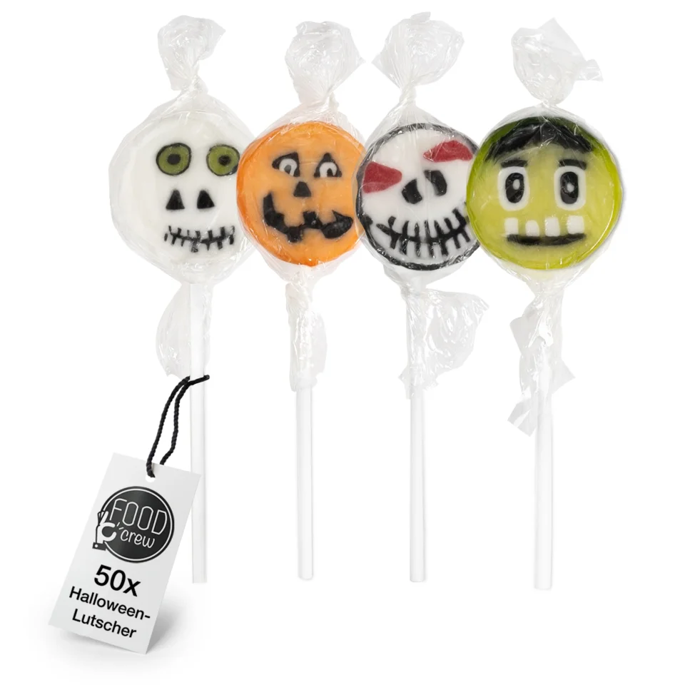 Halloween Lutscher – 50 Stück à 8 g