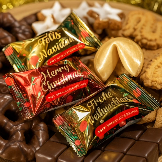 12 Weihnachtsglückskekse mit Spekulatius-Geschmack